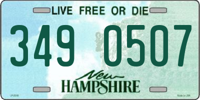 NH license plate 3490507