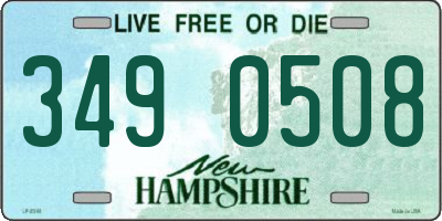 NH license plate 3490508