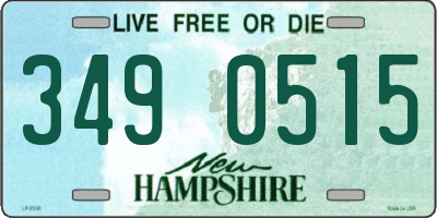 NH license plate 3490515