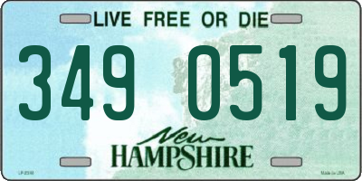 NH license plate 3490519