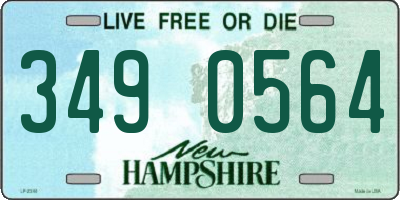 NH license plate 3490564