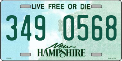 NH license plate 3490568