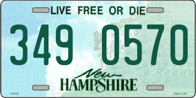 NH license plate 3490570