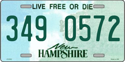 NH license plate 3490572