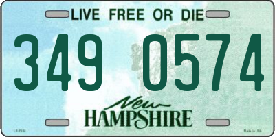 NH license plate 3490574
