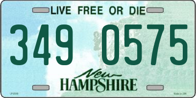 NH license plate 3490575