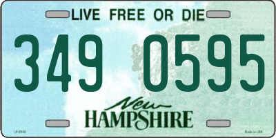 NH license plate 3490595