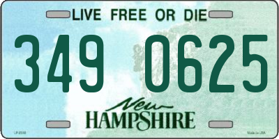 NH license plate 3490625