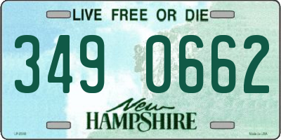 NH license plate 3490662