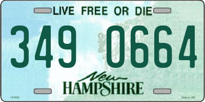 NH license plate 3490664