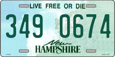 NH license plate 3490674