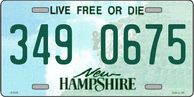 NH license plate 3490675
