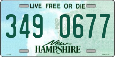 NH license plate 3490677