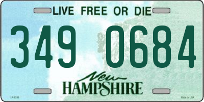 NH license plate 3490684