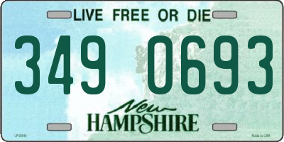 NH license plate 3490693