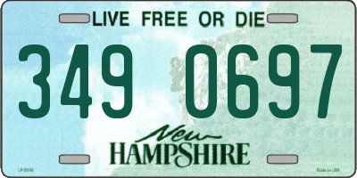 NH license plate 3490697