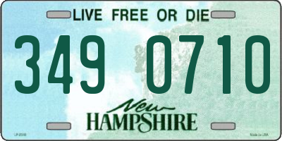 NH license plate 3490710