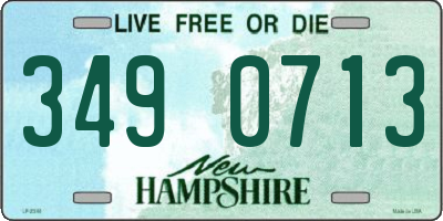 NH license plate 3490713