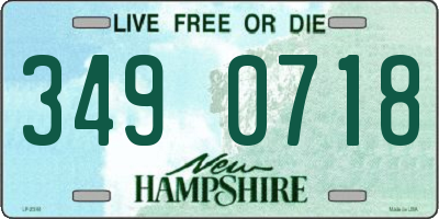 NH license plate 3490718