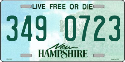 NH license plate 3490723