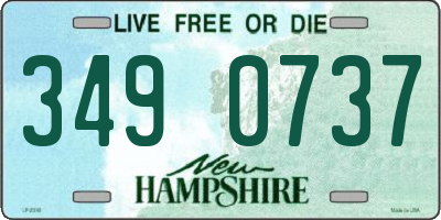 NH license plate 3490737