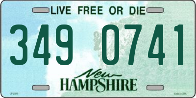 NH license plate 3490741