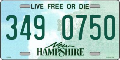 NH license plate 3490750