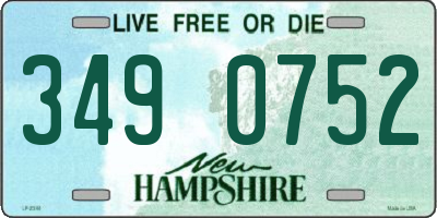 NH license plate 3490752