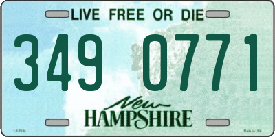 NH license plate 3490771