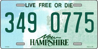 NH license plate 3490775