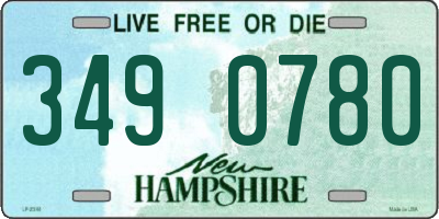 NH license plate 3490780