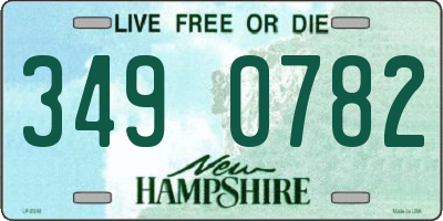 NH license plate 3490782