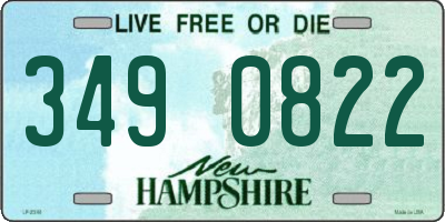 NH license plate 3490822