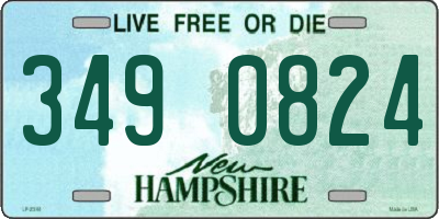 NH license plate 3490824