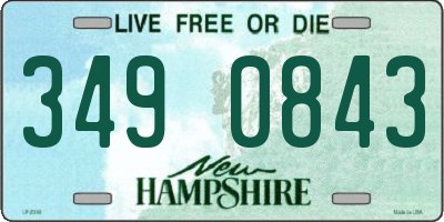 NH license plate 3490843