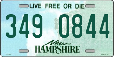 NH license plate 3490844