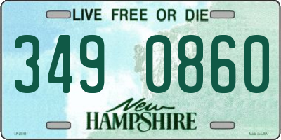 NH license plate 3490860