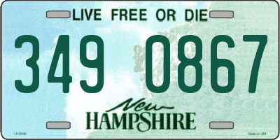 NH license plate 3490867