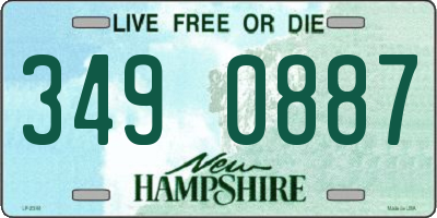 NH license plate 3490887