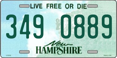 NH license plate 3490889