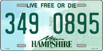 NH license plate 3490895