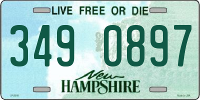 NH license plate 3490897