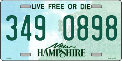 NH license plate 3490898