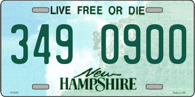 NH license plate 3490900