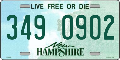 NH license plate 3490902