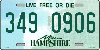 NH license plate 3490906