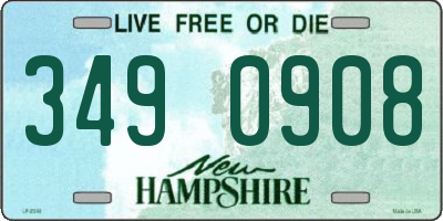 NH license plate 3490908