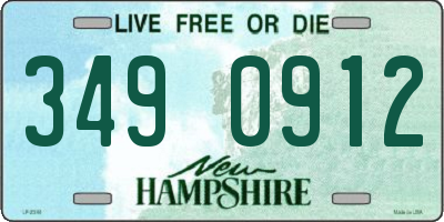 NH license plate 3490912