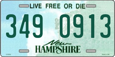 NH license plate 3490913