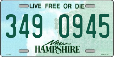 NH license plate 3490945